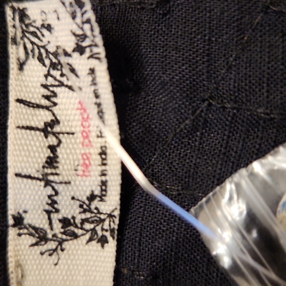 Free People, NWT,  Women's Top,  Size Medium,  Black, gold beads - Picture 10 of 11